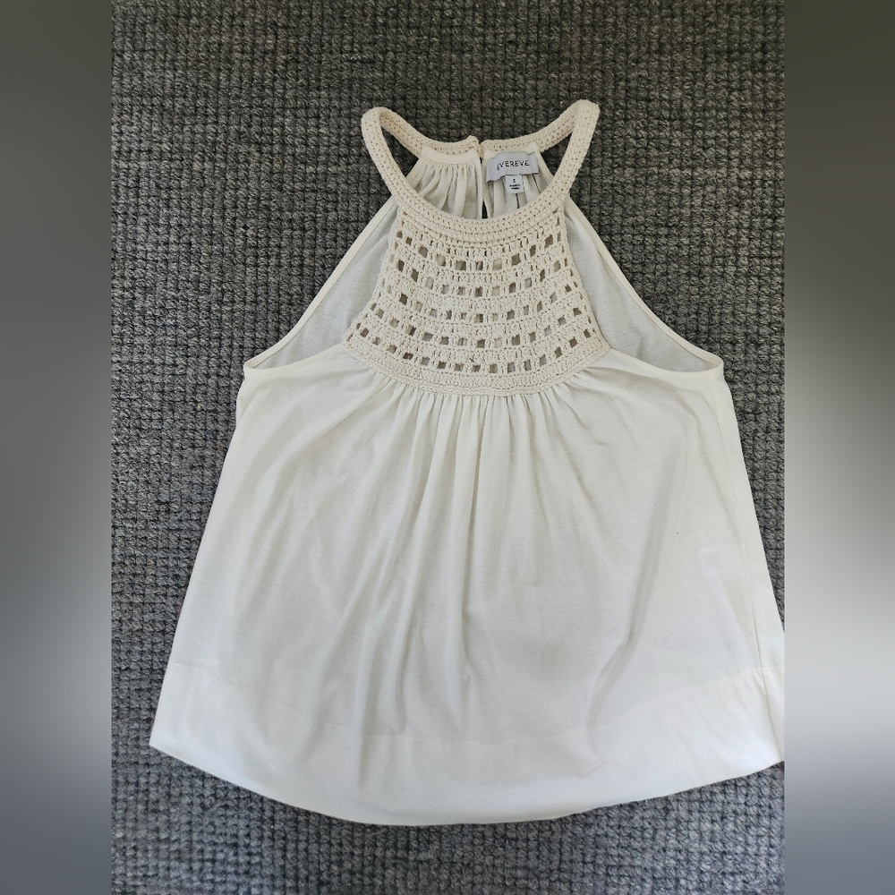Evereve Joan Crochet Neck Halter Top, Size Small, NWOT - Picture 8 of 8